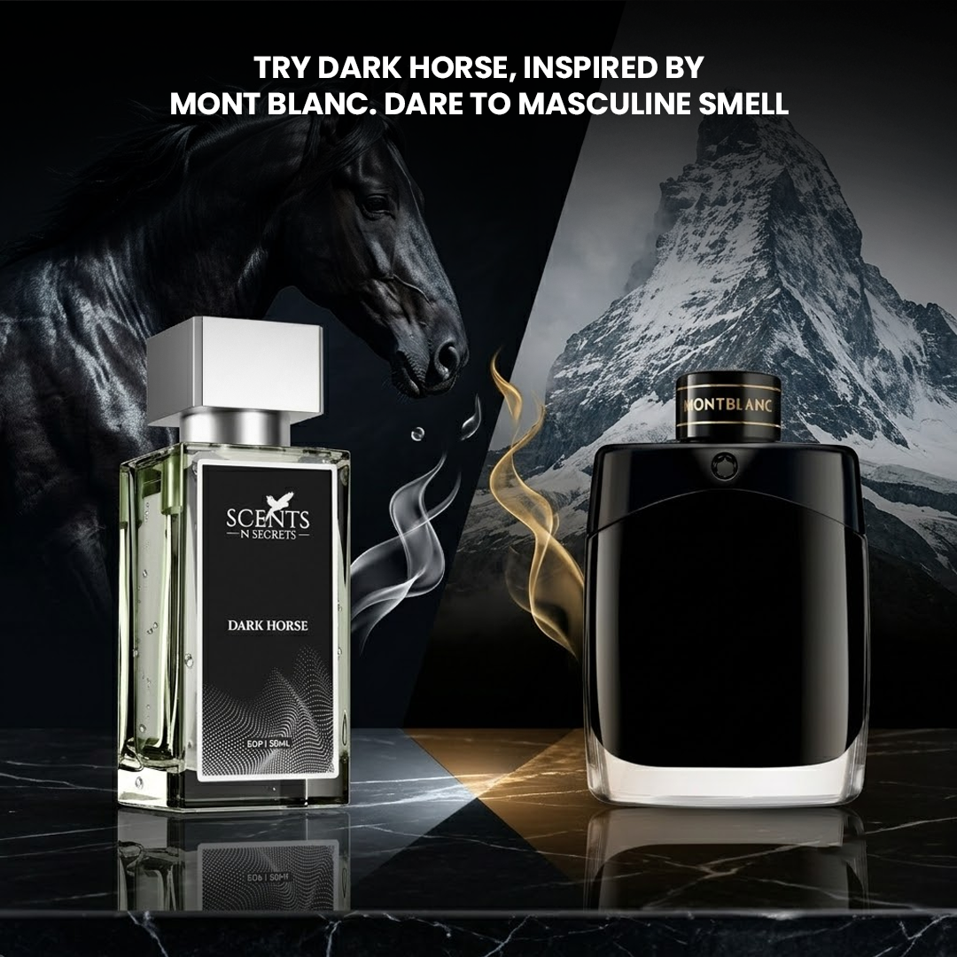 Try Dark Horse, inspired by Mont Blanc. Dare to Masculine Smell
