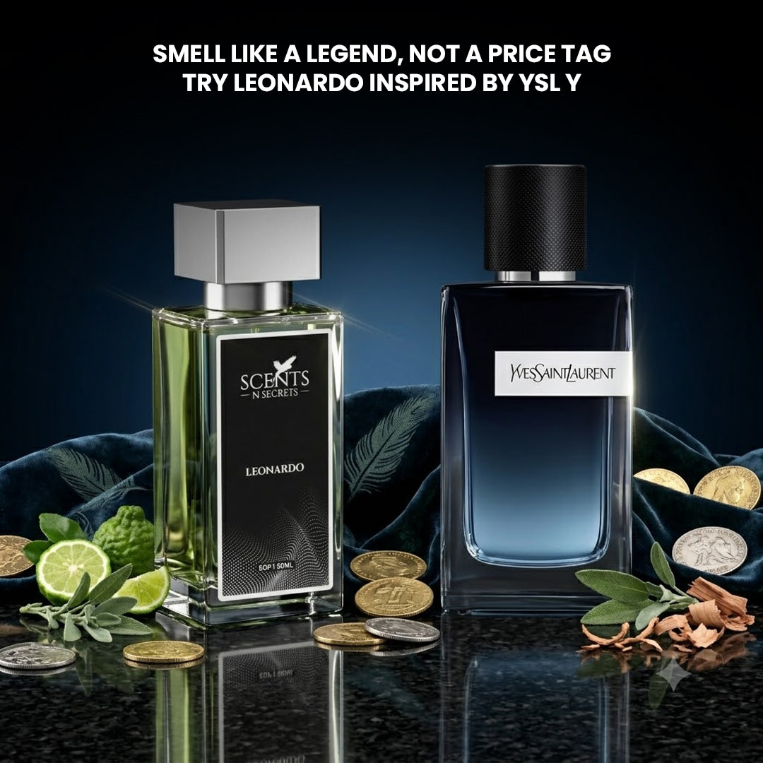 Smell Like a Legend, Not a Price Tag Try Leonardo Inspired by YSL Y