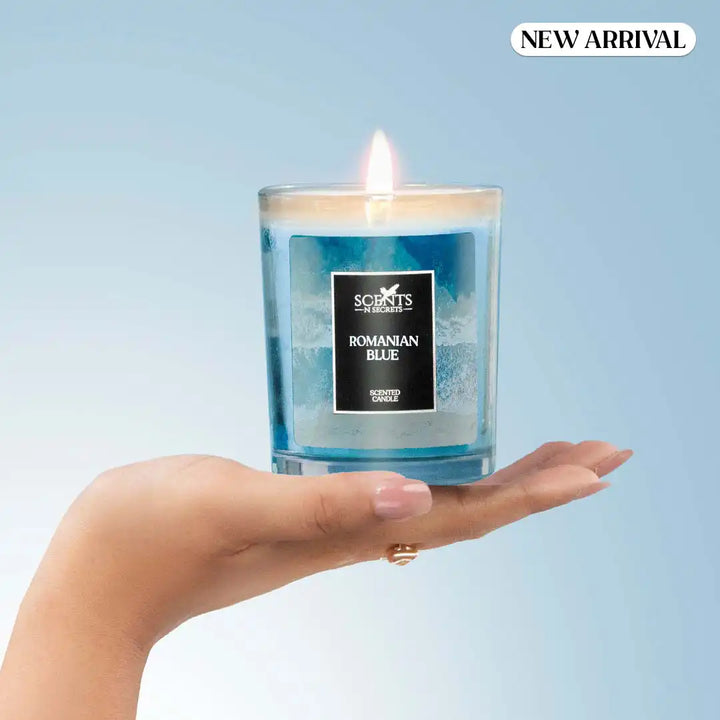 Romanian Blue Scented Candle