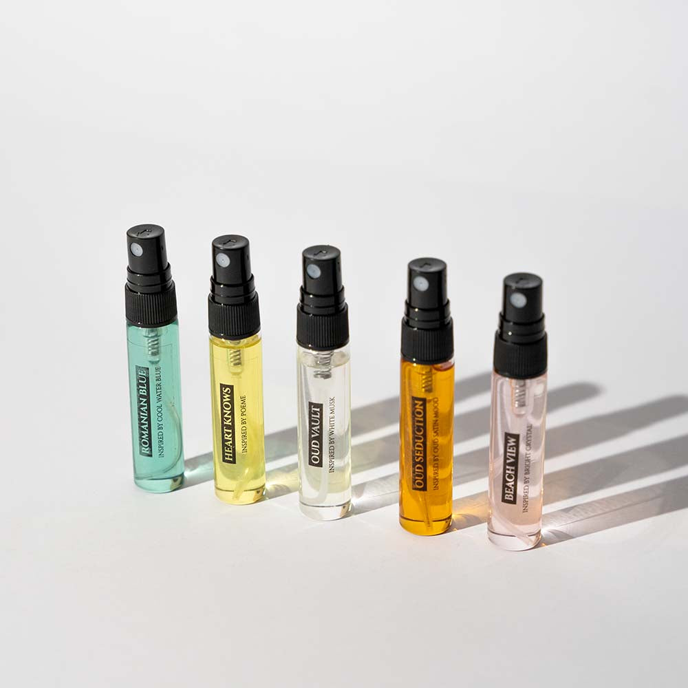 Custom Tester Box | Samples Box  |   5 x 5ml  Perfume Testers